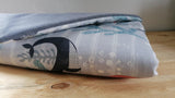 Kombi Hundedecke "Wally" Wal/navy (Baumwolle/Softshell)
